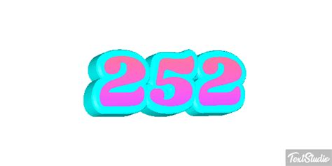 252 Number Animated  Logo Designs