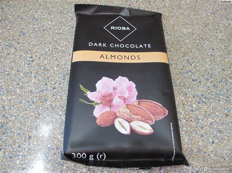 Горький шоколад Rioba dark chocolate Almonds (миндаль) - «Большая ...