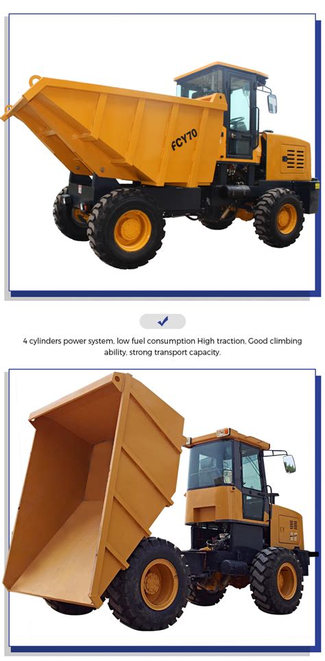 Mini Truck Small Dump 4x4 Mini Articulated Diesel Dump Four Wheel Mini