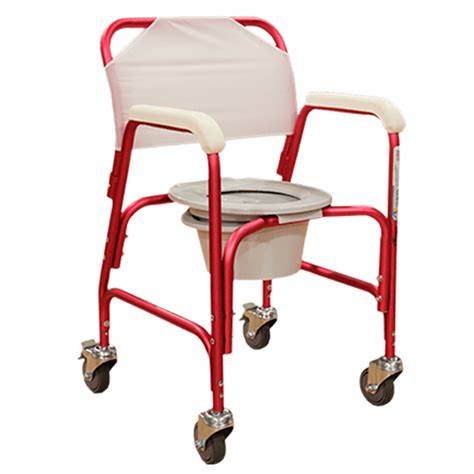 ReActiv Silla Cómodo Ducha de Aluminio con Ruedas Respaldo