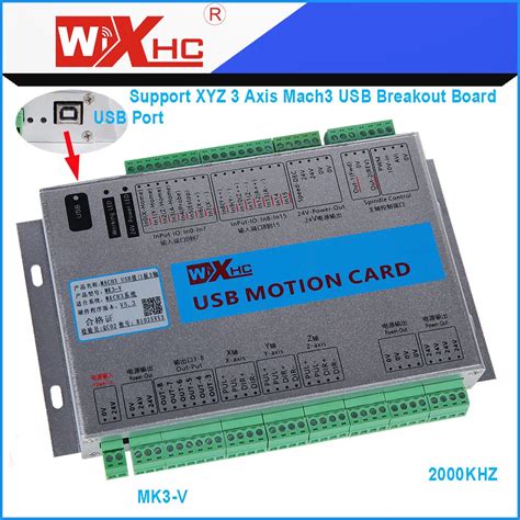 XHC New Generation 3 Axis Mach3 Motion Controller Board USB Interface