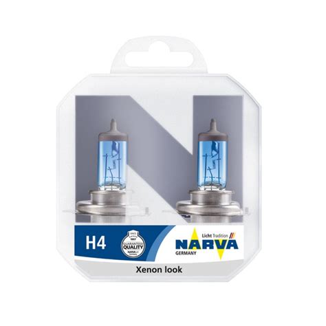 Set 2 Becuri Far H4 60 55W 12V Narva Range Power White EMAG Ro