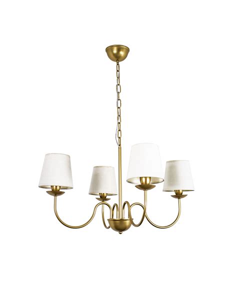 Lustre Pendente Redondo Tocheiro Cl Ssico C Pula Bra Os Dourado