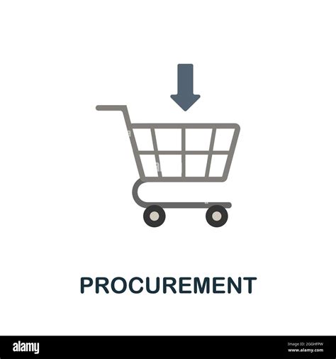 Procurement Flat Icon Simple Sign From Procurement Process Collection