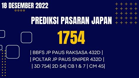 Prediksi Jepang Hari Ini Desember Bocoran Togel Jepang Hari