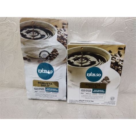 Jual KOPI EXCELSO ROBUSTA GOLD BOX ISI 10 SACHET 10 GRAM KOPI