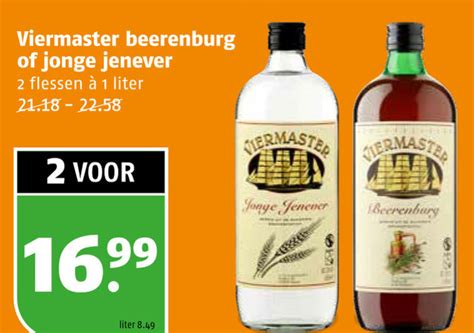 Viermaster Berenburg Jenever Folder Aanbieding Bij Poiesz Details