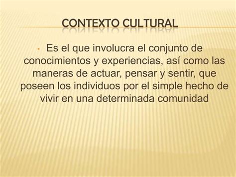 Significado Y Contexto Ppt