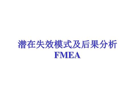 2潜在失效模式及后果分析fmeaword文档在线阅读与下载无忧文档