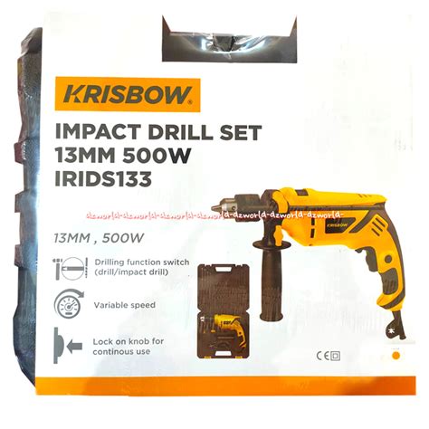 Jual Krisbow Impact Drill Set IRIDS133 Mesin Bor Logam Dinding Tembok