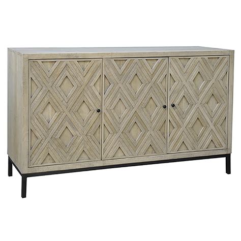 36 Dovetail Furniture Hilario Mango Wood Sideboard Cabinet