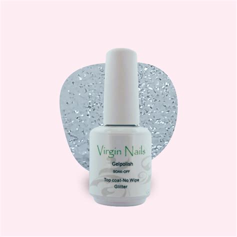 Virgin Nails Topcoat No Wipe Glitter Virgin Nails