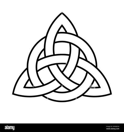 Celtic trinity knot, triquetra. Vector infinity symbol Stock Vector ...