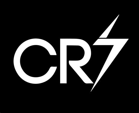 CR7 Symbol Logo White Clothes Design Icon Abstract football Vector ...