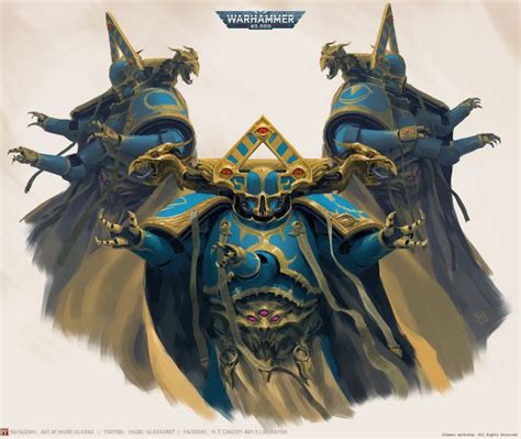 ArtStation Warhammer 40k Thousand Sons Sorcerer Cults Warhammer