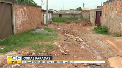 Vídeo Obras De Pavimentação E Drenagem Estão Paradas No Sol Nascente