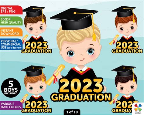 2023 graduation clipart vector preschool student png diploma class of ...