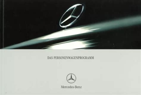 MERCEDES PROGRAMM PROSPEKT 2001 8 01 D Brochure Broschyr Prospectus