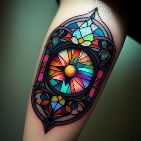 68 Stained Glass Tattoo Ideas