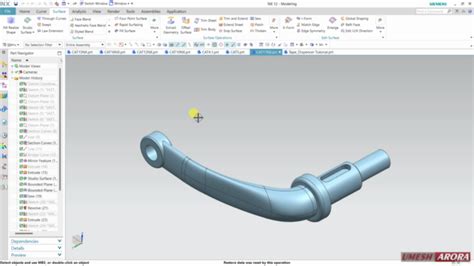 Siemens Nx Tutorial Approach Surface Solid Curve