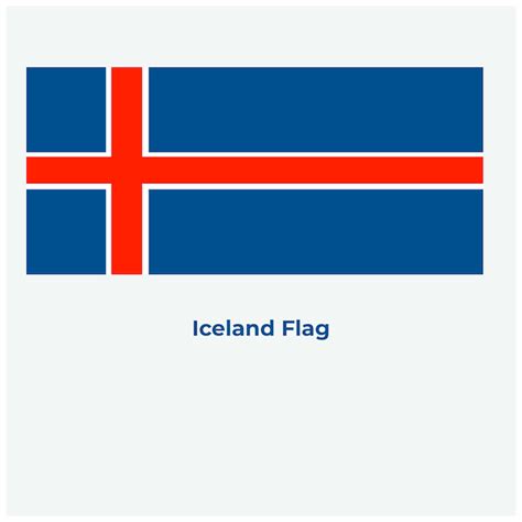 Premium Vector | The Iceland Flag