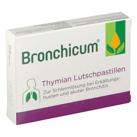 Bronchicum Thymian Lutschpastillen St Shop Apotheke