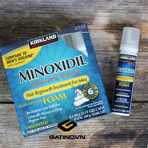 Thuốc Mọc Râu Kirkland Minoxidil Foam 5 Dạng Bọt Chính Hãng