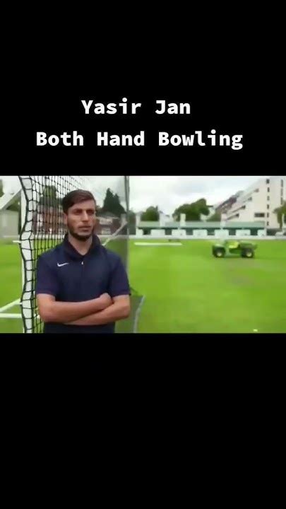 Yasir Jan Bowling With Both Hands Hunters Cricket Brand Ambassador