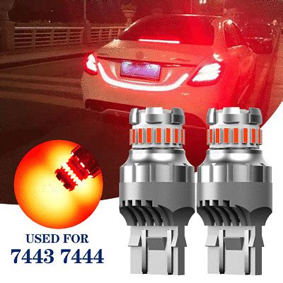 Auxito Red Led Bulb Brake Tail Stop Parking Light T