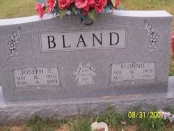 Joseph Elbert Bland 1903 1993 Homenaje De Find A Grave