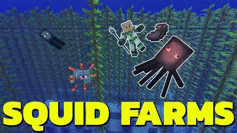 Minecraft Squid Farm Tutorial: Comparing Three Squid Farms (Java 1.17 ...