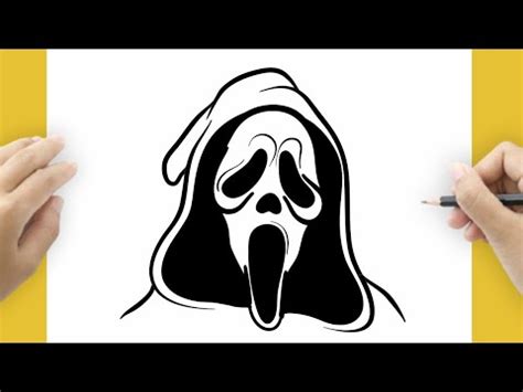 Learn How To Draw Ghostface Step By Step YouTube