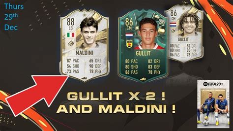 Fifa New Gullit Winter Wildcard And Maldini Icon Sbc Youtube