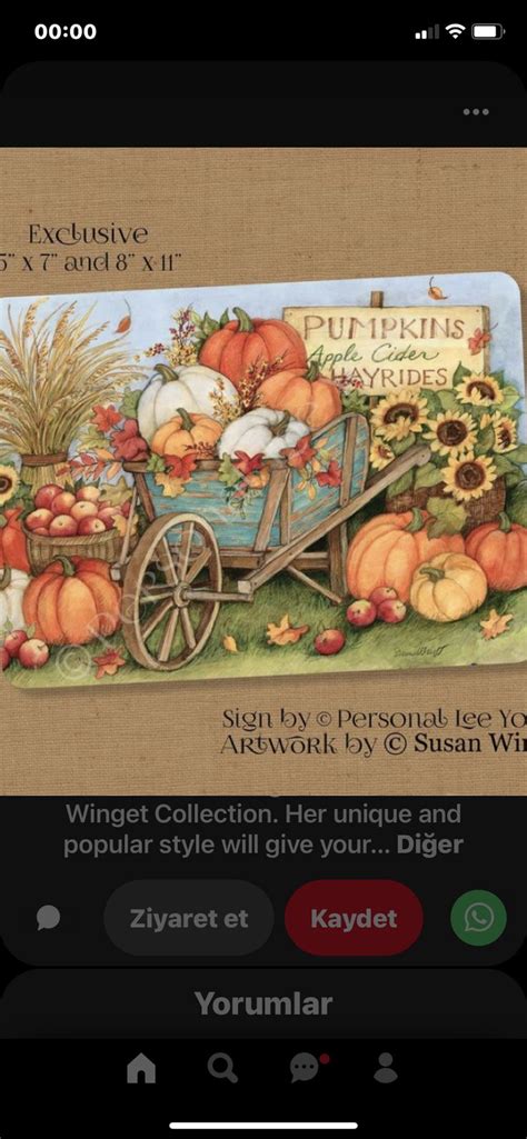 An Image Of A Thanksgiving Card With Pumpkins And Cornucts On The Front