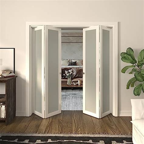 Barner Home Folding Door Double Panel Bi Fold Doors Finished Closet