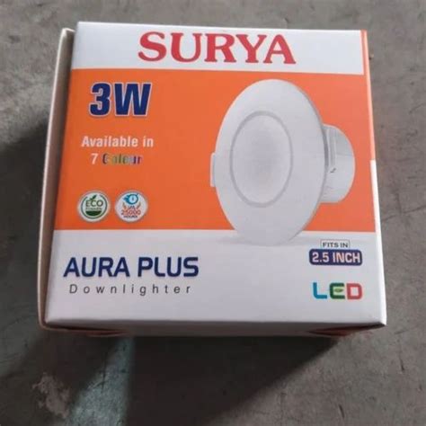 Round W Surya Led Downlight For Indoor Pure White At Rs Piece In