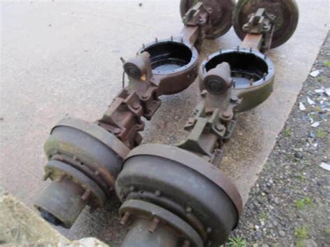 M35 Military 2 5 Ton Rockwell Rear Axle Bare Housing With Hubs And