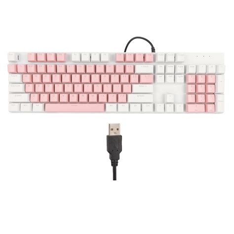 High Performance Mechanical Gaming Keyboard Ergonomic Design White Backlit Hot Swappable