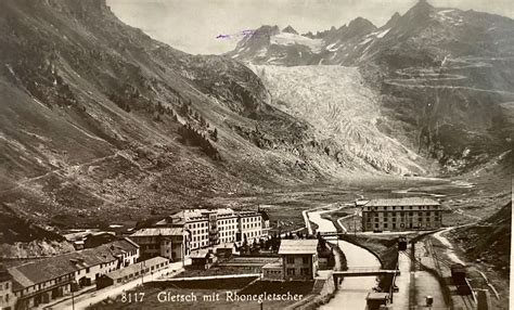 Foto Ak Gletsch Mit Rhonegletscher Kaufen Auf Ricardo