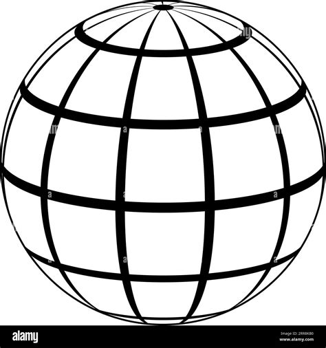 Graticule Globe Meridian And Parallel Earth Stock Vector Image Art