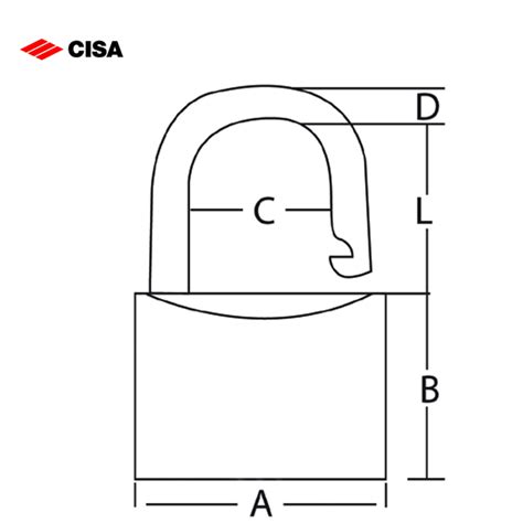 Cisa Standard Brass Padlock