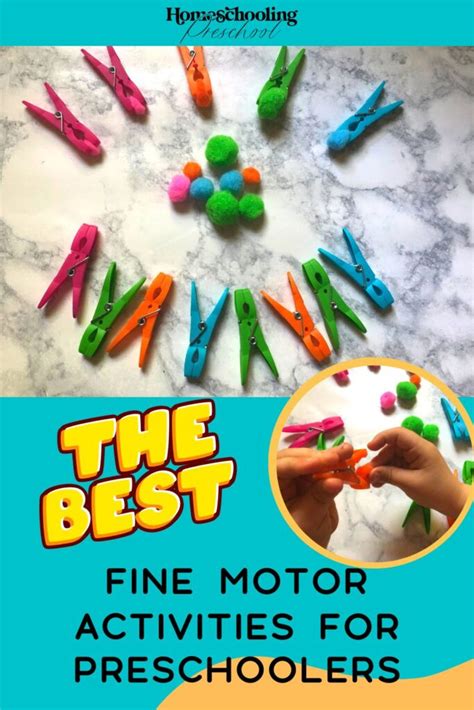 The Best Fine Motor Activities For Preschoolers Homeschooling Preschool