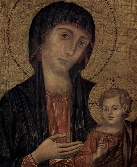 Großbild Cimabue Thronende Madonna Mit Acht Engeln Und Vier Propheten