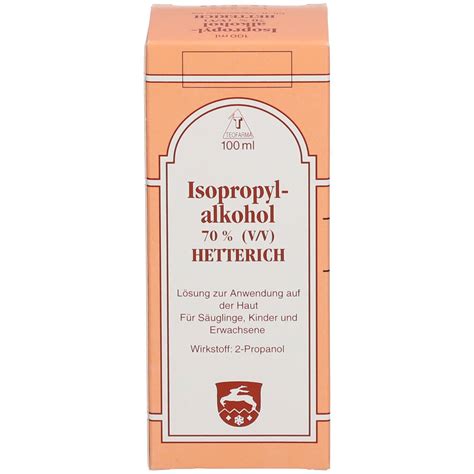 Isoprpyalkohol Hetterich Ml Shop Apotheke