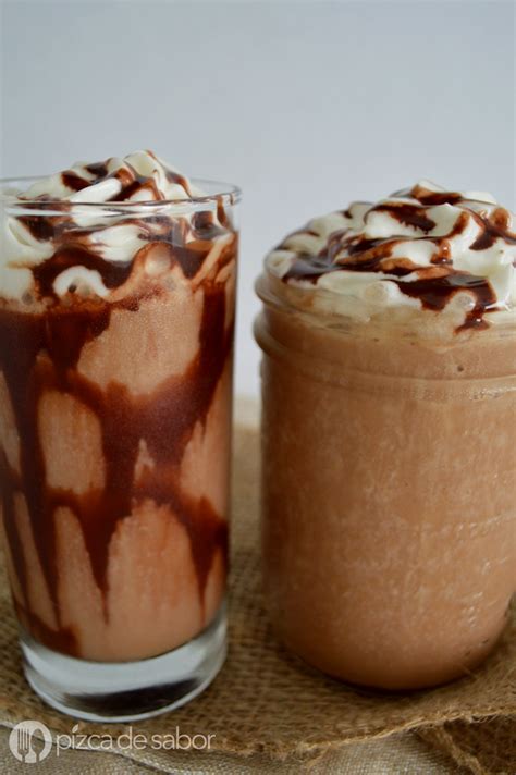 Frappé de moka o mocha frappuccino Pizca de Sabor