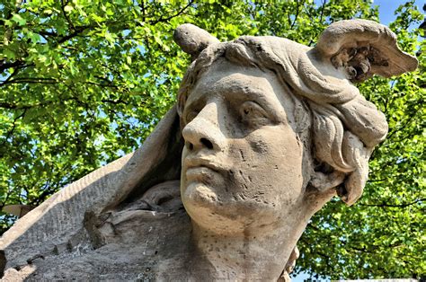 Greek Messenger God Hermes Statue in Antwerp, Belgium - Encircle Photos