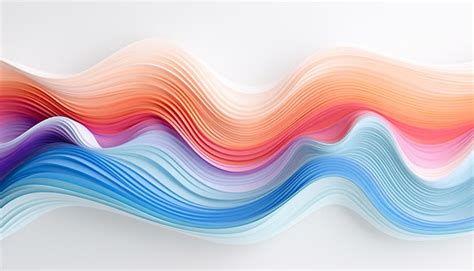 Premium Photo Utilize Generative Design To Depict Waves Or Ripples Of