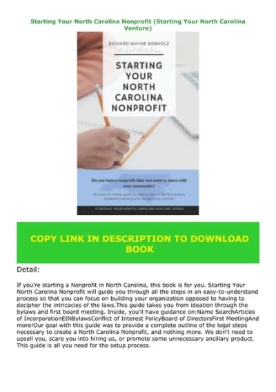 [pdf] Download Starting Your North Carolina Nonprofit Starting Your