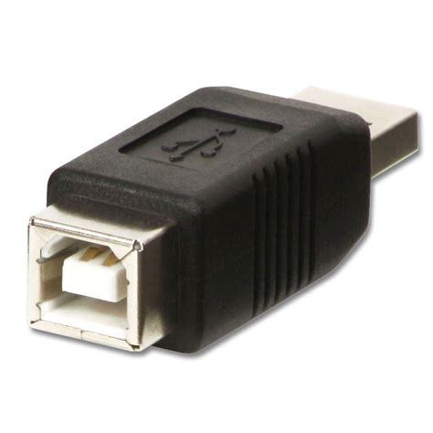 USB Adapter, USB A Male to B Female - Cables & Adapters from LINDY UK