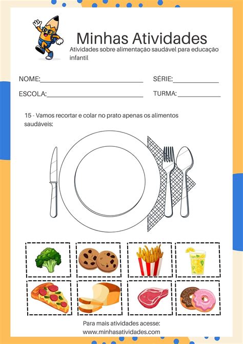 Atividades Sobre Alimentação Saudável Para Educação Infantil